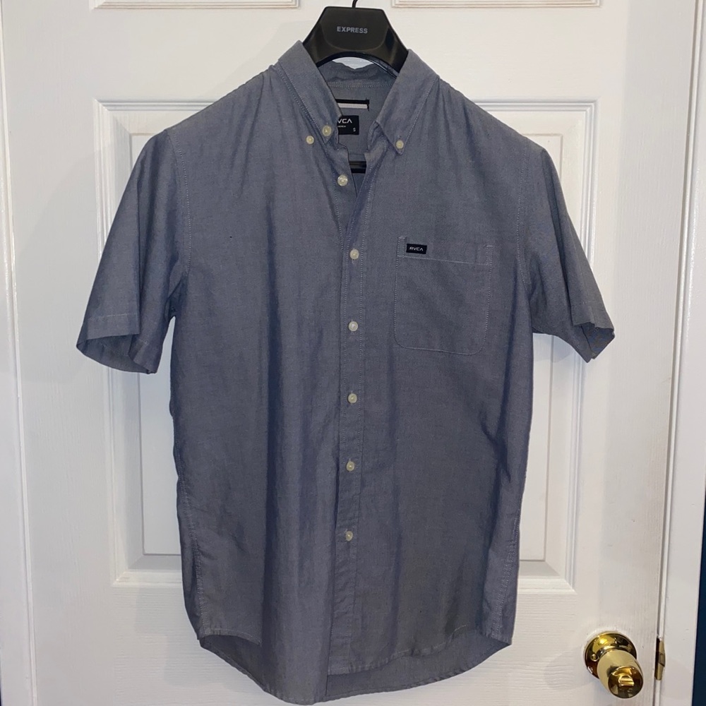 Men’s RVCA Short-Sleeve Button-Up - Picture 3 of 4